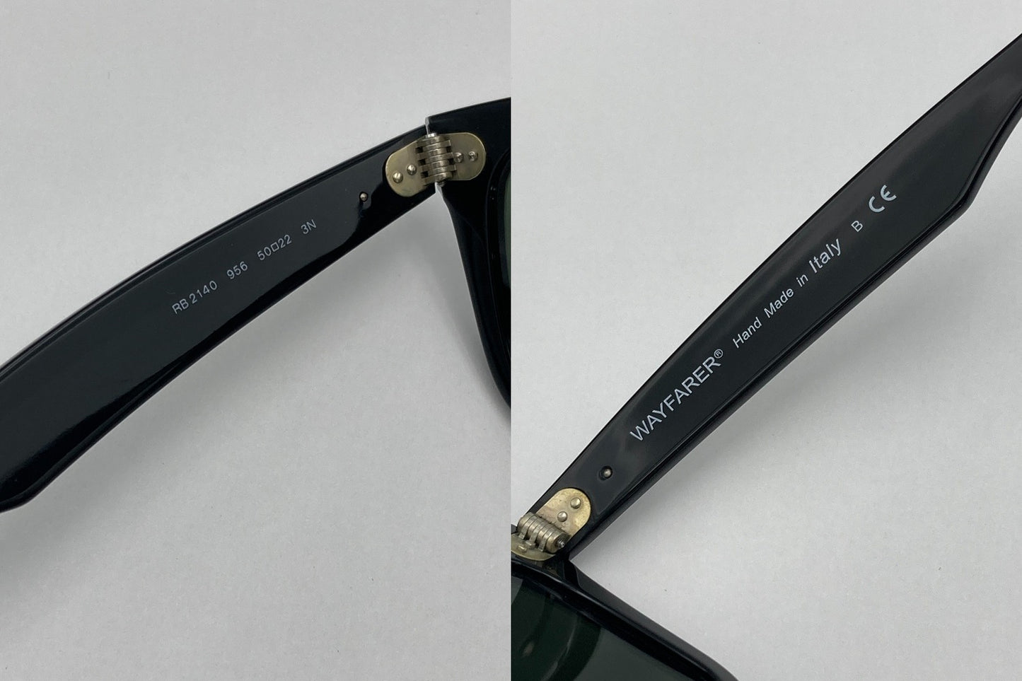 Ray-Ban レイバン WAYFARER ウェイファーラー サングラス RB2140 956 サイズ50 ホワイト/ブラック 中古 D4