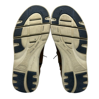 Salvatore Ferragamo サルヴァトーレ フェラガモ スエード ハイカット スニーカー 7.5(約25.5cm) 靴 シューズ メンズ ブラウン 中古 W4