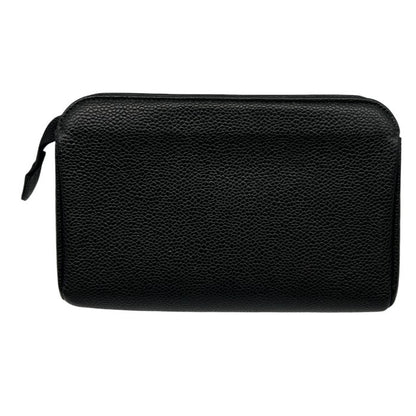 CHANEL シャネル ココマーク キャビアスキン ポーチ ブラック 小物入れ ミニ 小さめ レディース ブランド 中古 W1