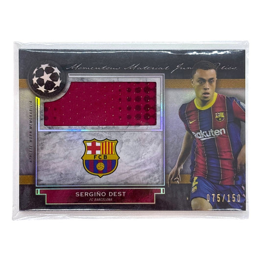 TOPPS サッカーカード MUSEUM COLLECTION SERGINO DEST BARCELONA 075/150 #MMJR-SD 中古 IT1