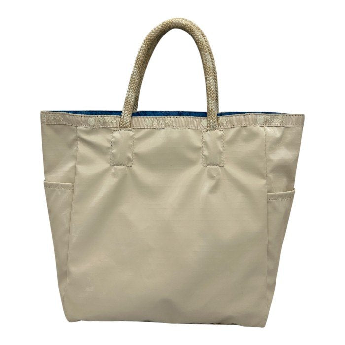 LESPORTSAC レスポートサック ハンドバッグ リバーシブル アイボリー 鞄 ミニ レディース 小さめ 中古 W４