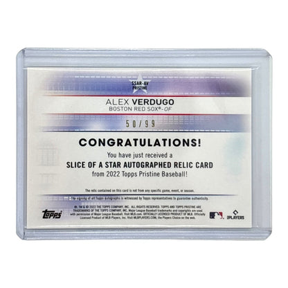 TOPPS MLBカード PRISTINE ALEX VERDUGO BOSTON RED SOX /99 #SSAR-AV 中古 IT1