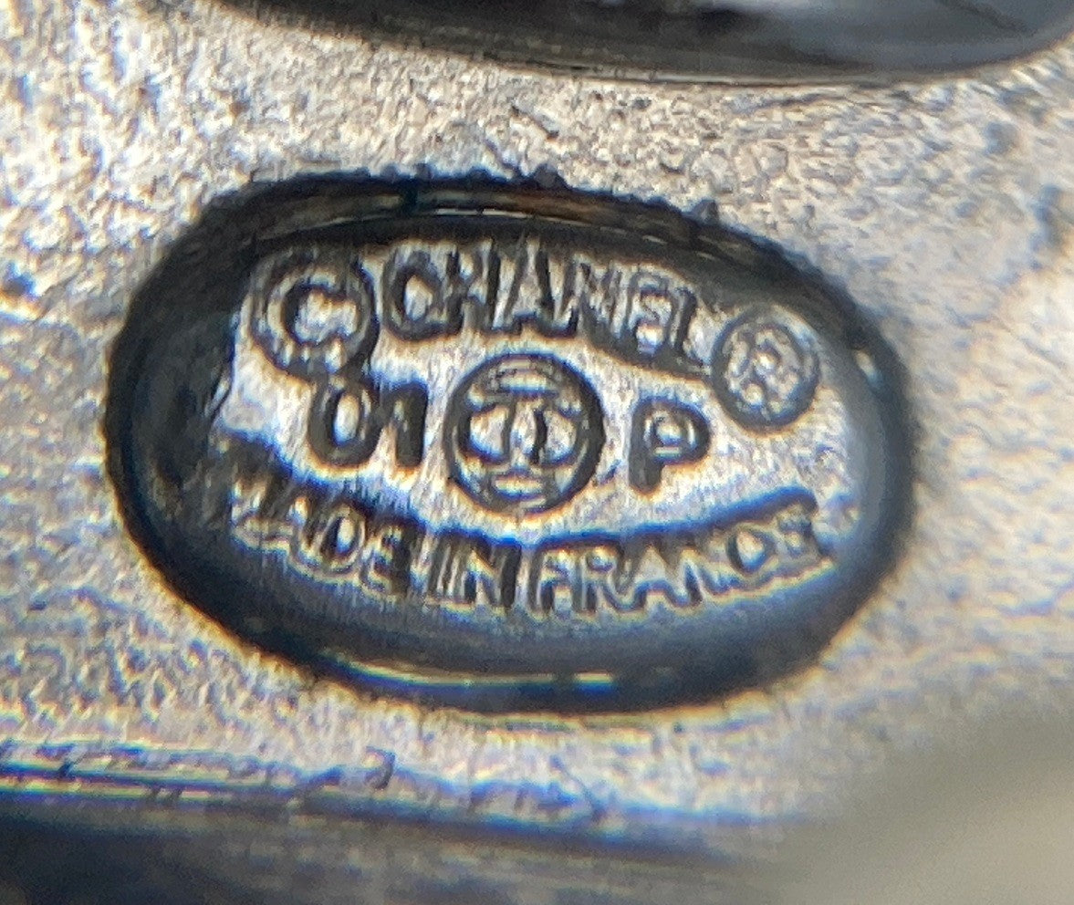 CHANEL シャネル ココマーク モノトーンスクエア イヤリング 中古 D4