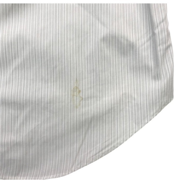 COMME des GARCONS HOMME コムデギャルソンオム シャツ メンズ 長袖 コットン ストライプ ホワイト/グレー HB-050520 中古 T1