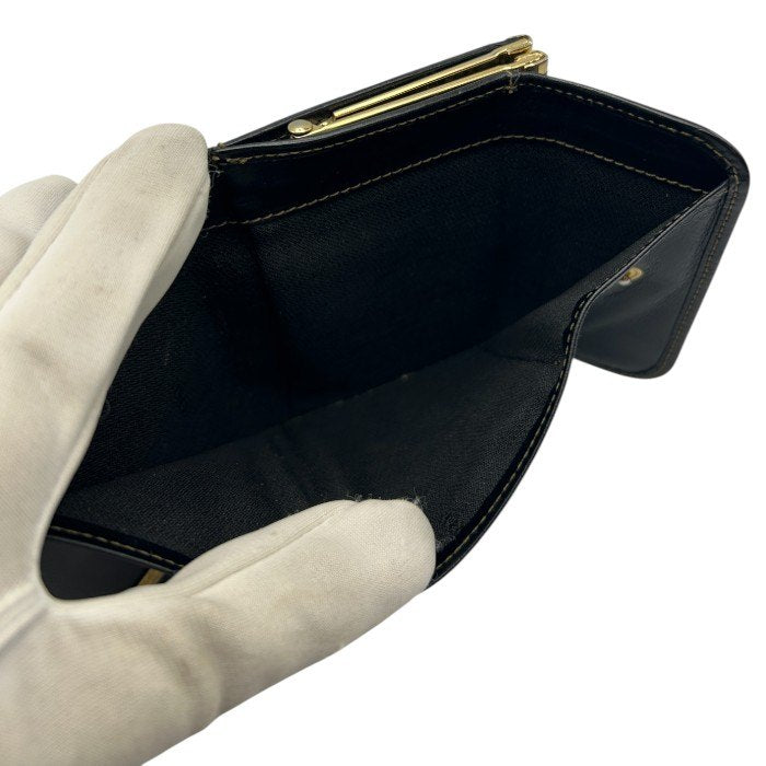 FENDI フェンディ ぺカン 三つ折り 財布 ガマ口 レディース コンパクト レザー 中古 W４