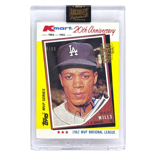 未開封品 TOPPS MLBカード MVP SERIES K-MART 20TH ANNIVERSARY MAURY WILLS LOS ANGELES DODGERS /99 #2 中古 IT1