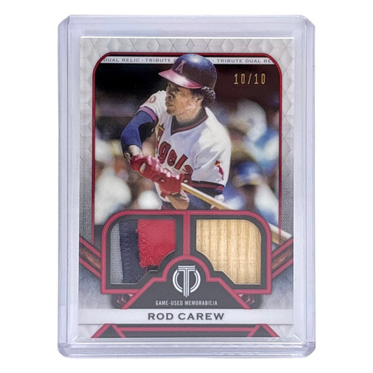 TOPPS MLBカード TRIBUTE ROD CAREW CALIFORNIA ANGELS /10 #DR-RC 中古 IT1