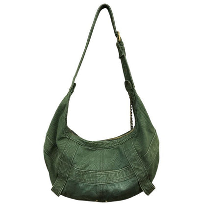 DIESEL ディーゼル ショルダーバッグ  ユニセックス オールシーズン キャンバス グリーン 中古 N1