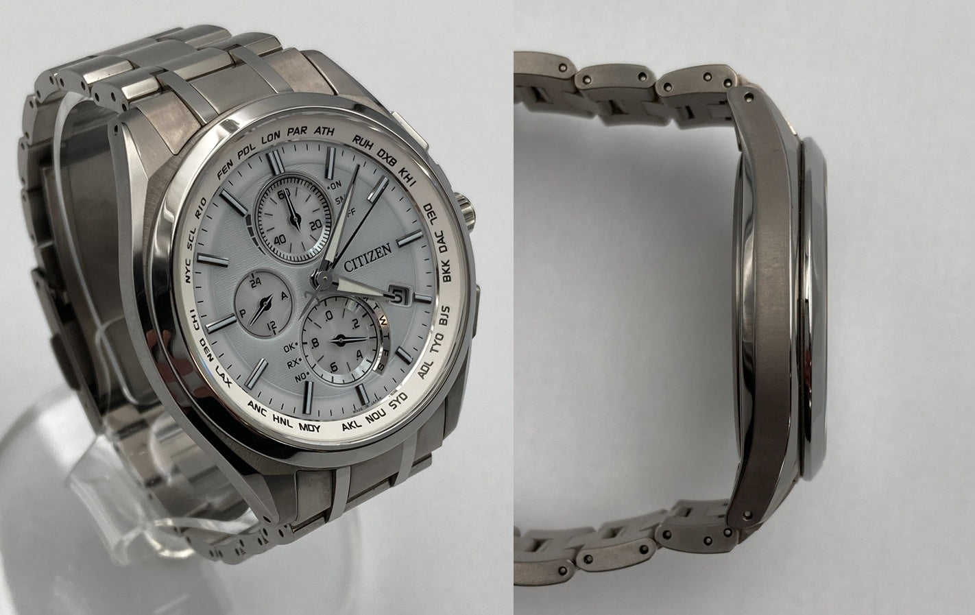CITIZEN ATTESA シチズン アテッサ エコドライブ 電波時計 腕時計 ダイレクトフライト AT8040-57A 中古 D4