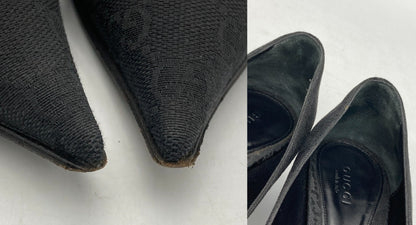 GUCCI グッチ オリジナルGG ホースビット ポインテッドトゥ パンプス 138530 サイズ35 1/2 中古 D4