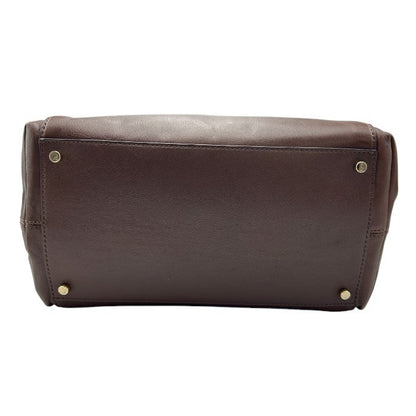 kate spade ケイトスペード ショルダー バッグ 牛革 ブラウン レザー 鞄 おしゃれ 本革 ボストン 中古 W４