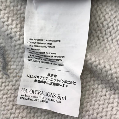 EMPORIO ARMANI エンポリオアルマーニ ニットトップス メンズ アルパカ セーター ハイネック オフホワイト S(180)サイズ 6L1MV8 1M07Z 中古 T1
