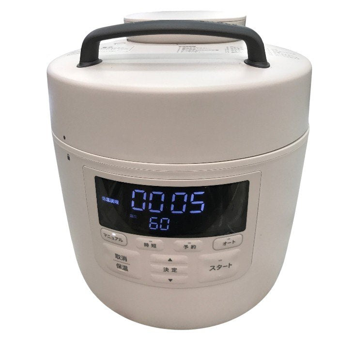 シロカ 自動減圧機能付き電気圧力鍋 おうちシェフ PRO SP-2DP251 グレー 中古 Y1