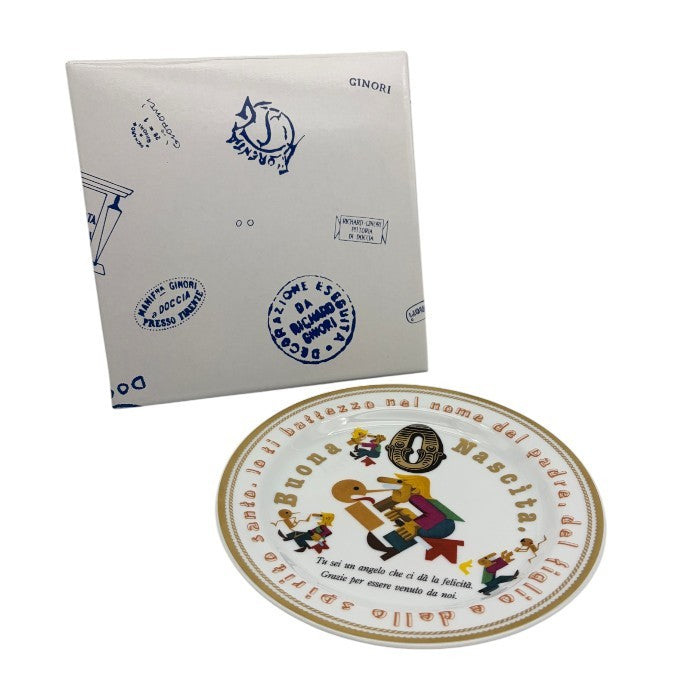 Richard Ginori リチャードジノリ ピノキオ バースデープレート プレート 皿 洋食器 ブランド 0歳 インテリア 中古 W1