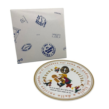 Richard Ginori リチャードジノリ ピノキオ バースデープレート プレート 皿 洋食器 ブランド 0歳 インテリア 中古 W1