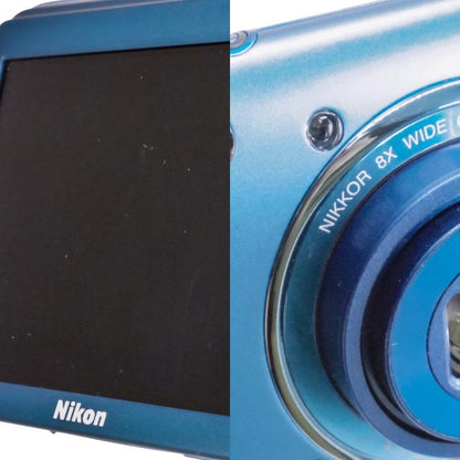 ジャンク品 Nikon デジタルカメラ COOLPIX S3600 8倍ズーム 2005万画素 コバルトブルー S3600BL 中古 a1