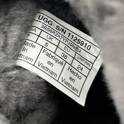 UGG Kristin アグ クリスティン ムートン クラシックブーツ 1125910 24cm 靴 シューズ 秋 冬 グレー レディース 中古 W４