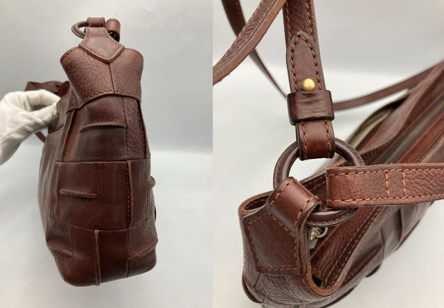 genten ゲンテン マトォーネ 2WAY ショルダーバッグ 中古 D4