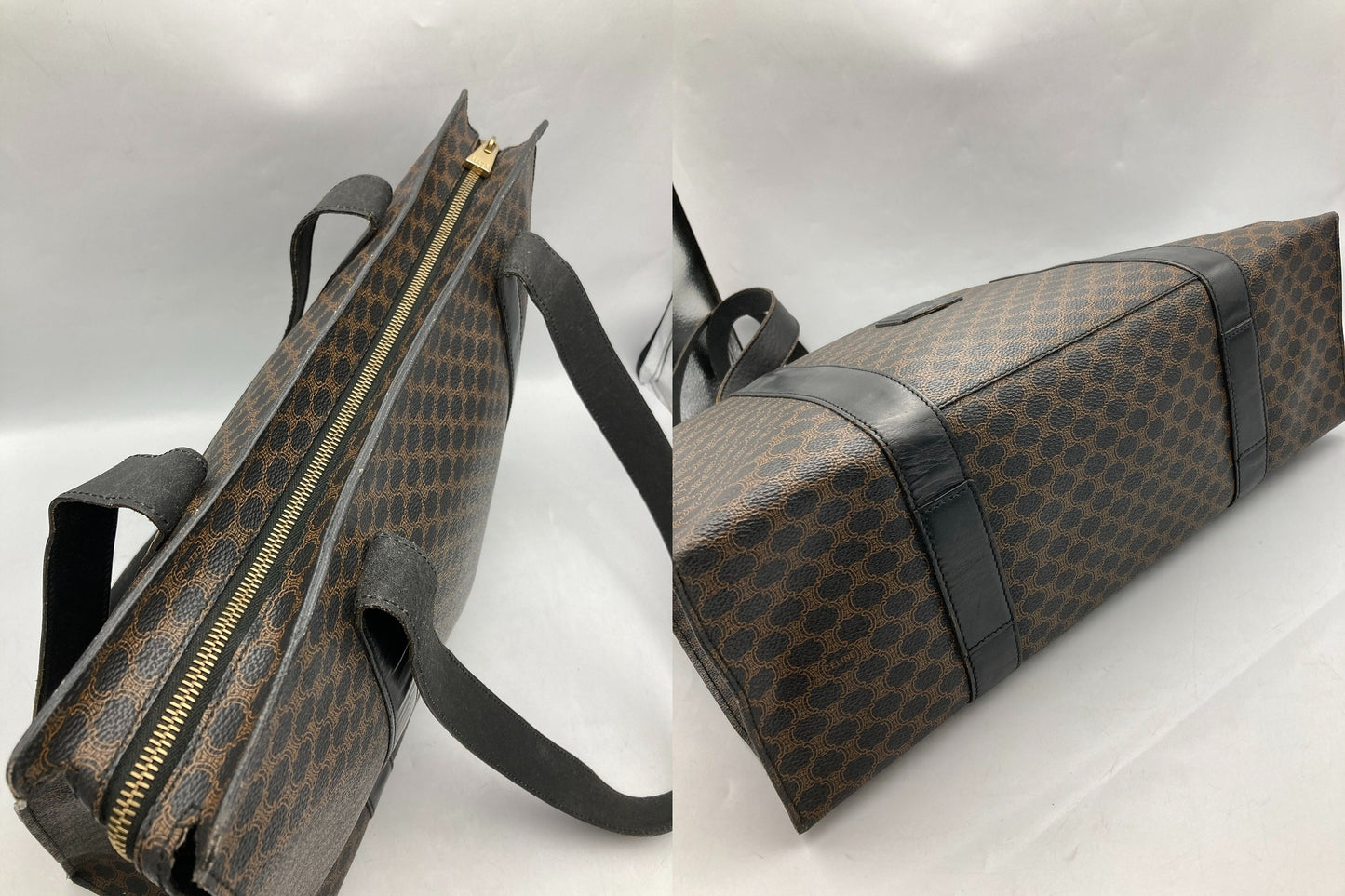 CELINE セリーヌ マカダム トートバッグ MC98/1 中古 D4