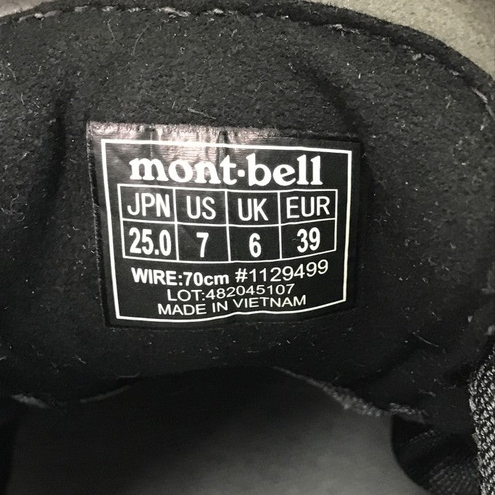 mont-bell モンベル トレールフライヤー リールアジャスト スニーカー レディース ローカット BOAフィットシステム 軽量 メッシュ グレー 25.0cm 1129499 中古 T1