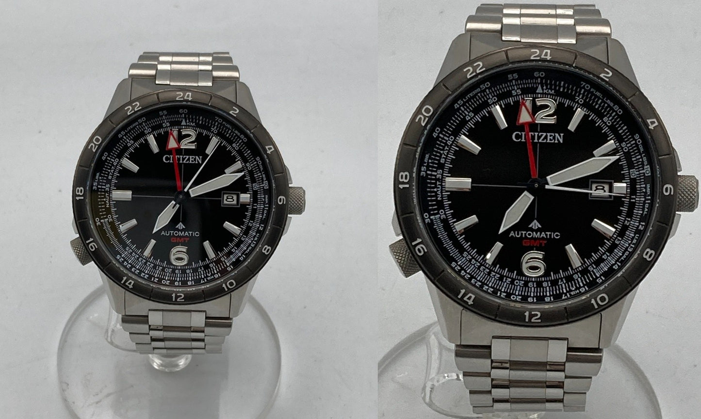 CITIZEN シチズン プロマスター SKYシリーズ メカニカルGMT 腕時計 NB6046-59E 中古 D4