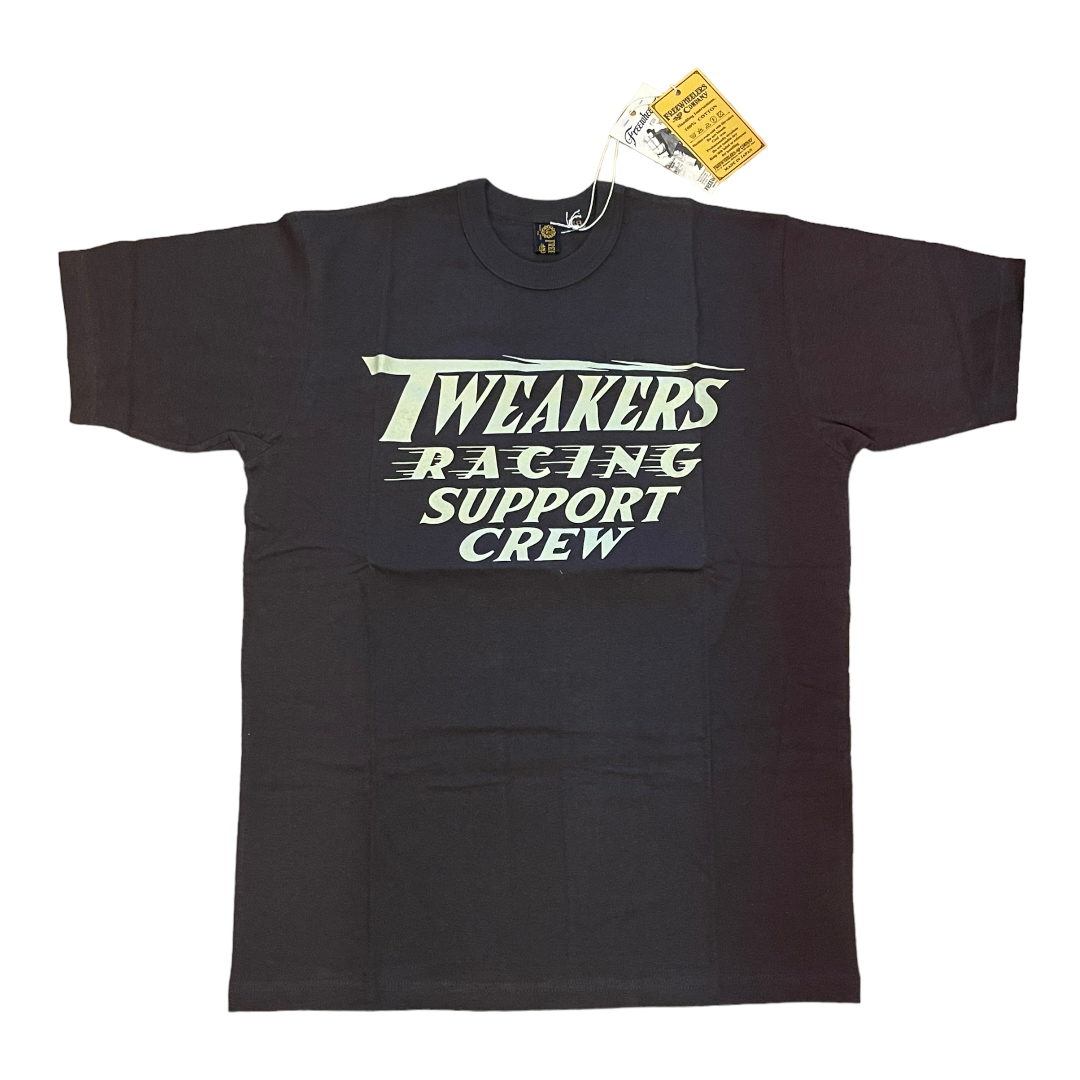 未使用品 FREEWHEELERS フリーホイーラーズ TWEAKERS RACING SUPPORT CREW プリントTシャツ メンズ 38 2345414 中古 IT1