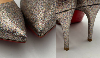 Christian Louboutin クリスチャンルブタン ピガール 85 グリッター ミニ パンプス サイズ35.5 レディース 中古 D4