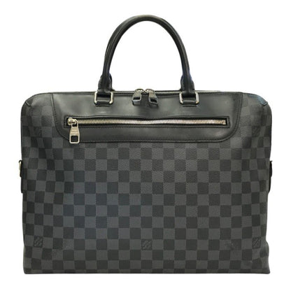 LOUIS VUITTON ルイヴィトン ダミエ グラフィット ポルトドキュマン ジュール ブリーフケース メンズ ビジネスバッグ A4収納 グレー N48260 中古 T1
