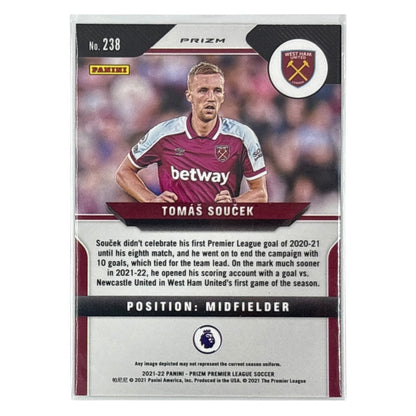 PANINI サッカーカード PRIZM PREMIER LEAGUE TOMAS SOUCEK WEST HAM UNITED #238 中古 IT1