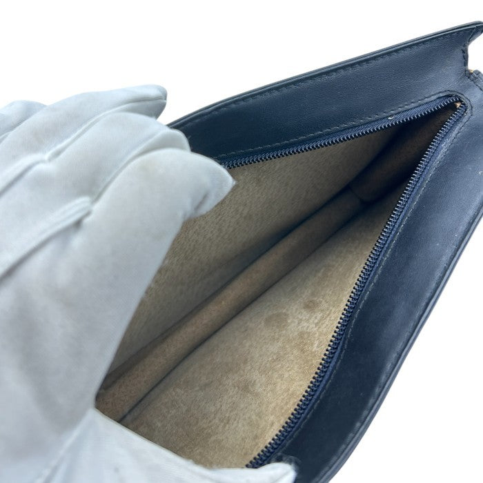 dunhill ダンヒル レザー セカンドバッグ 本革 鞄 クラッチバッグ メンズ ビジネス おでかけ 中古 W４