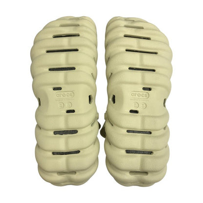 crocs クロックス ECHO CLOG サンダル メンズ エコークロッグ バックストラップ アイボリー M10/W12/28cm 中古 T1