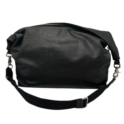 Daniel＆Bob ダニエル＆ボブ レザー ショルダーバッグ 2WAY メンズ 大きめ クロコ調 通勤 中古 W４