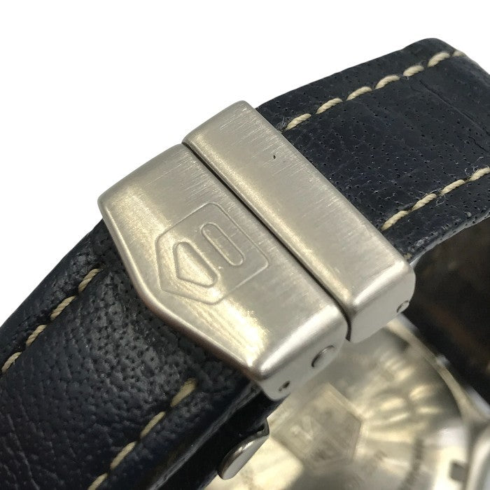 TAG HEUER タグホイヤー セルデイト 腕時計 ユニセックス ボーイズ 自動巻き オートマティック アナログ シルバー/ネイビー WI2211 中古 T1