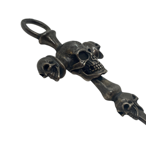 Gaboratory ガボラトリー Large Skull on 2 Skulls Hammer Cross W Face Dagger ペンダントトップ メンズ 中古 IT1