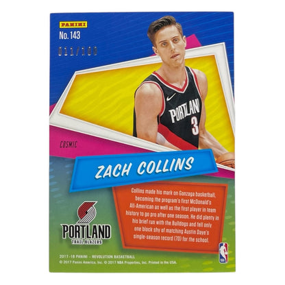 PANINI NBAカード REVOLUTION ZACH COLLINS TRAIL BLAZERS /100 #143 中古 IT2