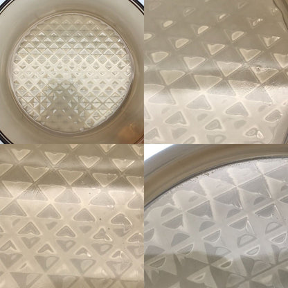 VISION 耐熱ガラス 18cm 両手鍋 フライパン セット 蓋付き パイレックス パイロセラム 直火/レンジ 中古 T1