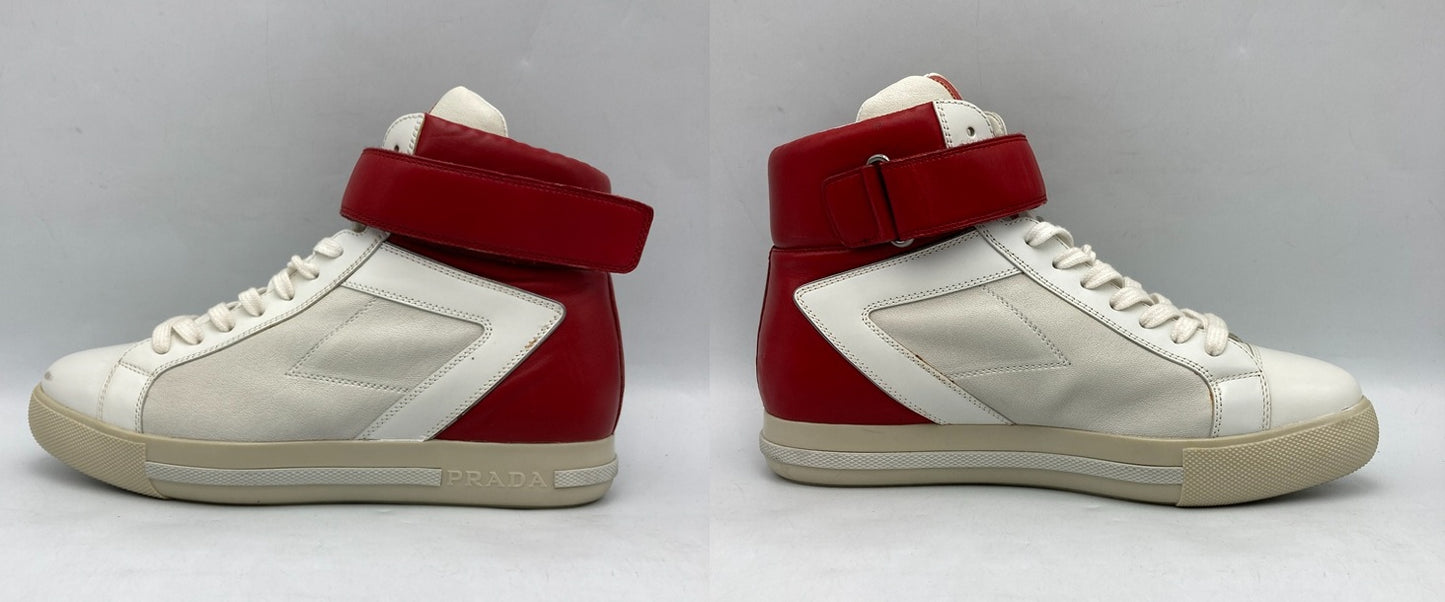 PRADA プラダスポーツ レザー ハイカットスニーカー 3T5743 サイズ37 1/2 レディース 中古 D4