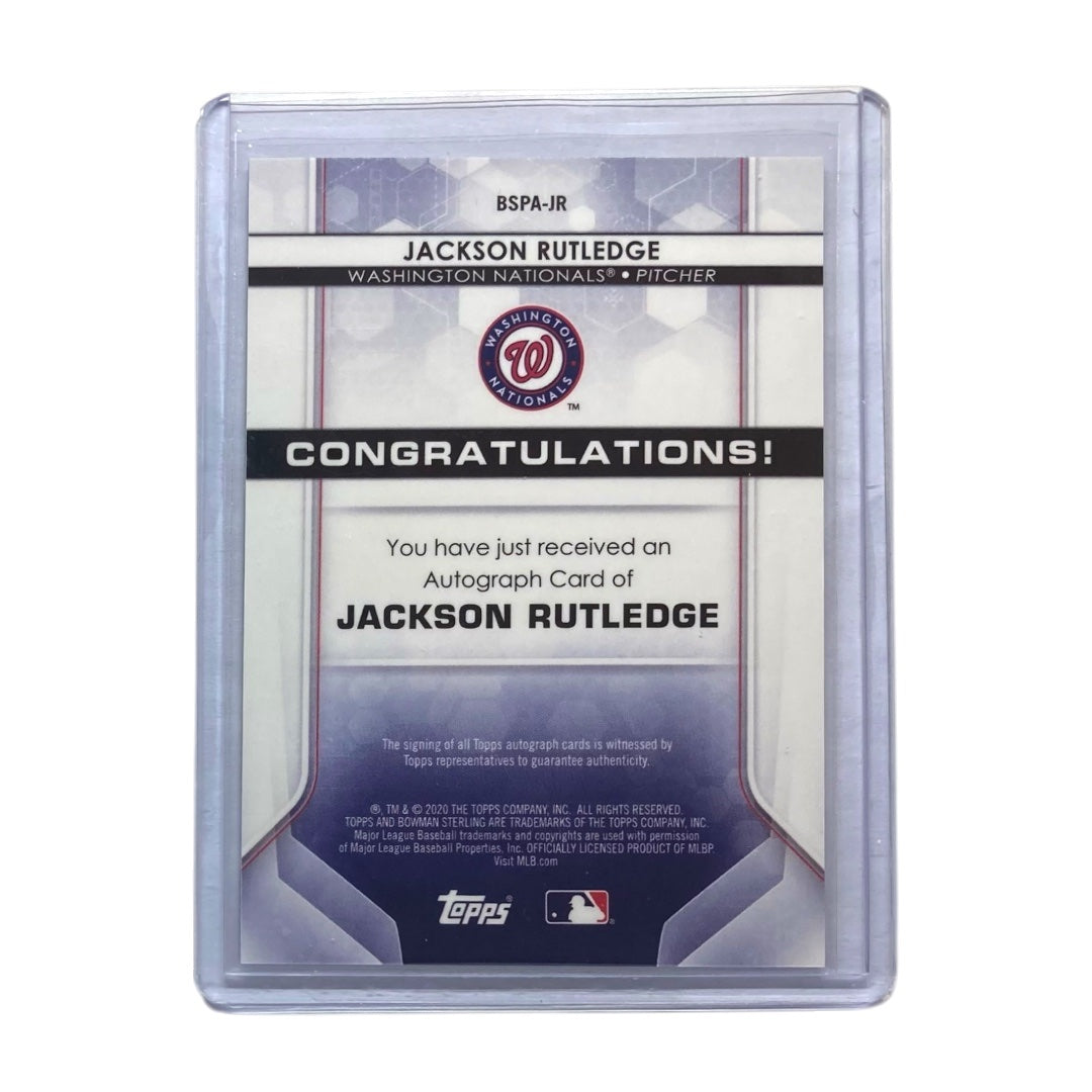 TOPPS MLBカード BOWMAN STERLING JACKSON RUTLEDGE WASHINGTON NATIONALS /125 #BSPA-JR 中古 IT2