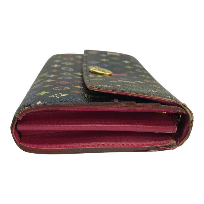 LOUIS VUITTON ルイ ヴィトン モノグラムマルチカラー ポルトフォイユ サラ 長財布 ユニセックス 2つ折り 旧型 ノワール/グルナード M93747 中古 T1