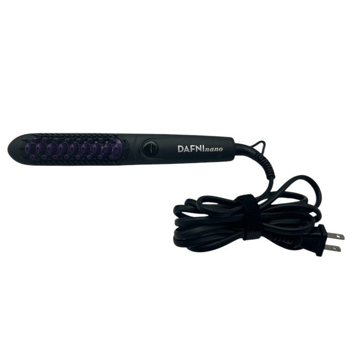 ヤーマン DAFNI nano ダフニナノ ブラシ型ヘアアイロン ブラック パープル DH1.6N YA-MAN 家電 ヘアケア うねり パサつき 中古 W４