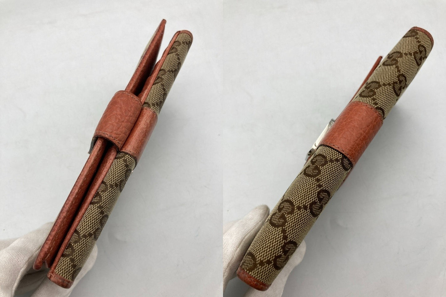 GUCCI グッチ GGキャンバス Wホック 長財布 233013 中古 D4