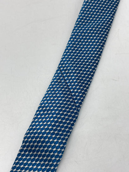 EMPORIO ARMANI エンポリオアルマーニ シルク100％ ネクタイ ドット 水玉 ブルー 中古 D4