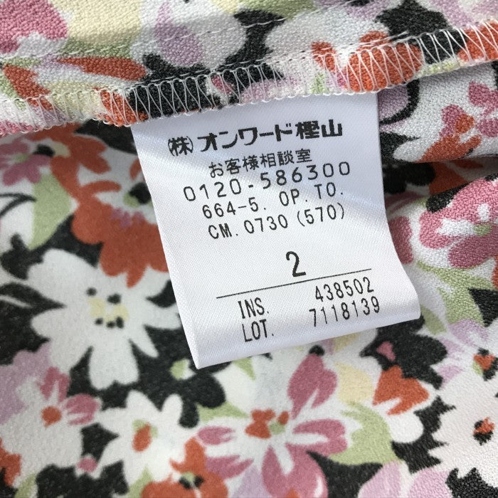 TOCCA トッカ FONDU ワンピース レディース シフォン 花柄 ウォッシャブル フォンデュ ドレス 2024 レッド系マルチカラー OPTOCM0730 中古 T1