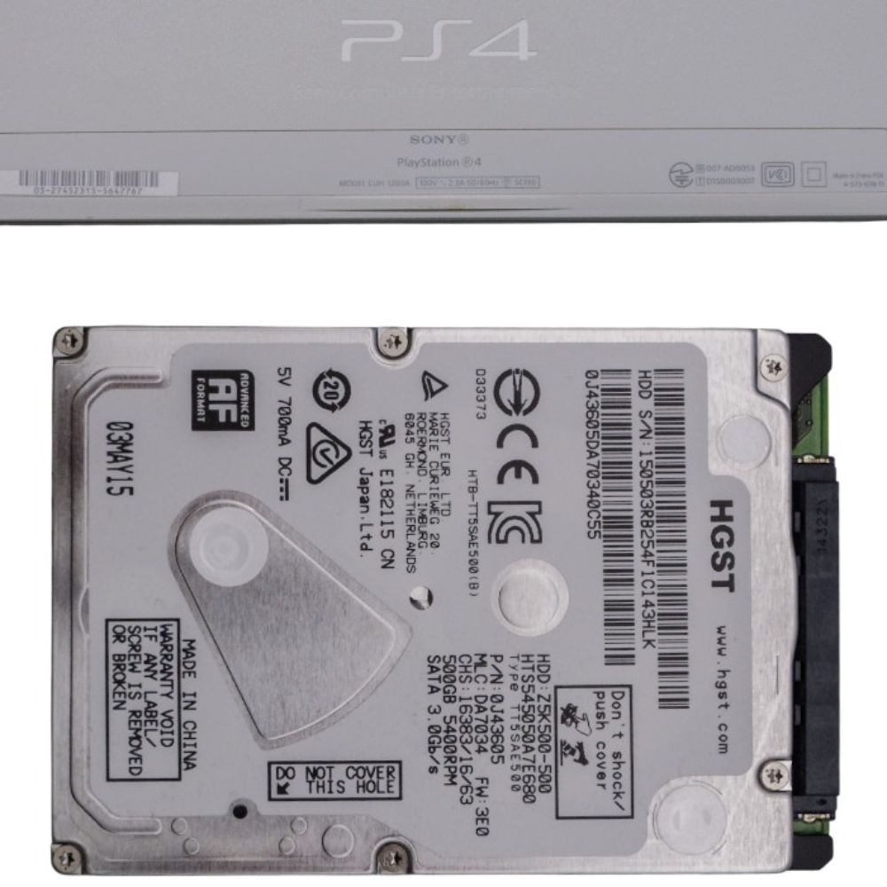 SIE PlayStation4 500GB 本体のみ グレイシャー・ホワイト (CUH-1200AB02) 中古 a1