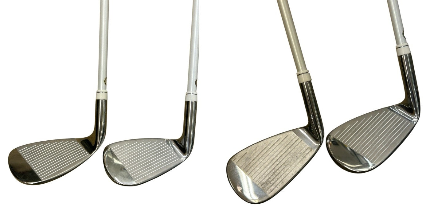 PUPPY’S PAW 仔犬の肉球 レディース ゴルフセット クラブ8本+キャディバッグ付 (ホワイト/ピンク) ウッド アイアン パターユーティリティ スポーツ 中古 W1