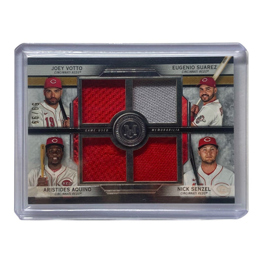 TOPPS MLBカード MUSEUM COLLECTION JOEY VOTTO EUGENIO SUAREZ ARISTIDES AQUINO NICK SENZEL REDS 59/99 #FPR-VSAS 中古 IT2