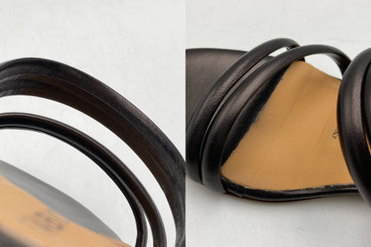 FABIO RUSCONI ファビオルスコーニ レザー クワッドラインサンダル サイズ37 中古 D4