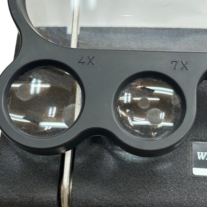 WIDE VIEW STAND ワイドビュースタンド 折りたたみスタンドルーペ 虫眼鏡 拡大鏡 卓上 4倍 7倍 中古 W４