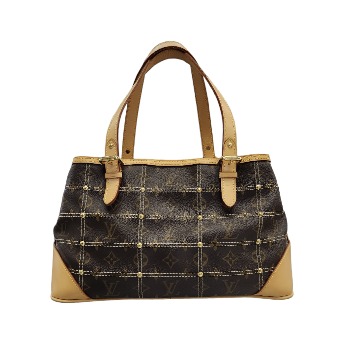 LOUIS VUITTON ルイヴィトン リヴェット ハンドバッグ レディース モノグラム 肩掛けショルダーバッグ ブラウン M40140 中古 T1