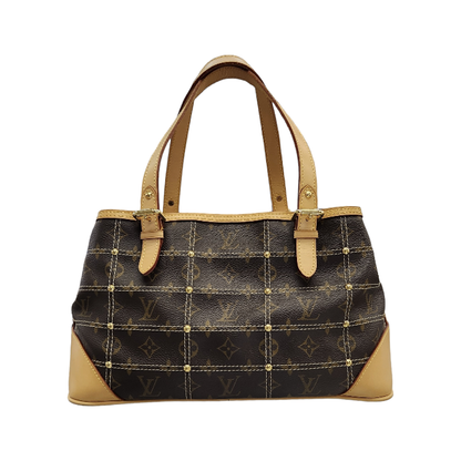 LOUIS VUITTON ルイヴィトン リヴェット ハンドバッグ レディース モノグラム 肩掛けショルダーバッグ ブラウン M40140 中古 T1